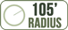 105' Radius
