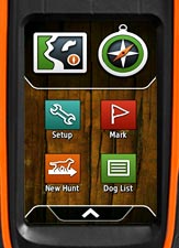 The Garmin Alpha GPS Home Screen