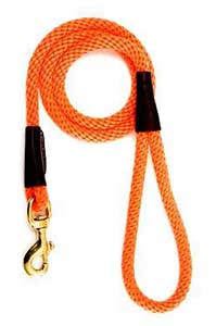 Mendota Orange 4 Foot Snap Leash