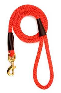 Mendota Red 4 Foot Snap Leash